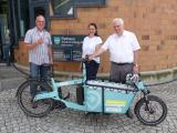 VCD-Lastenrad „Senderblitz“ steht ab jetzt im Rathaus Mühlacker!